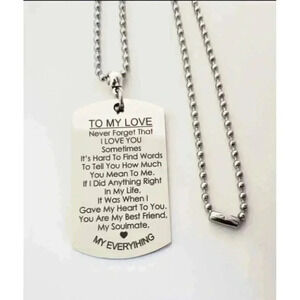 To my love my Everything stainless Necklace